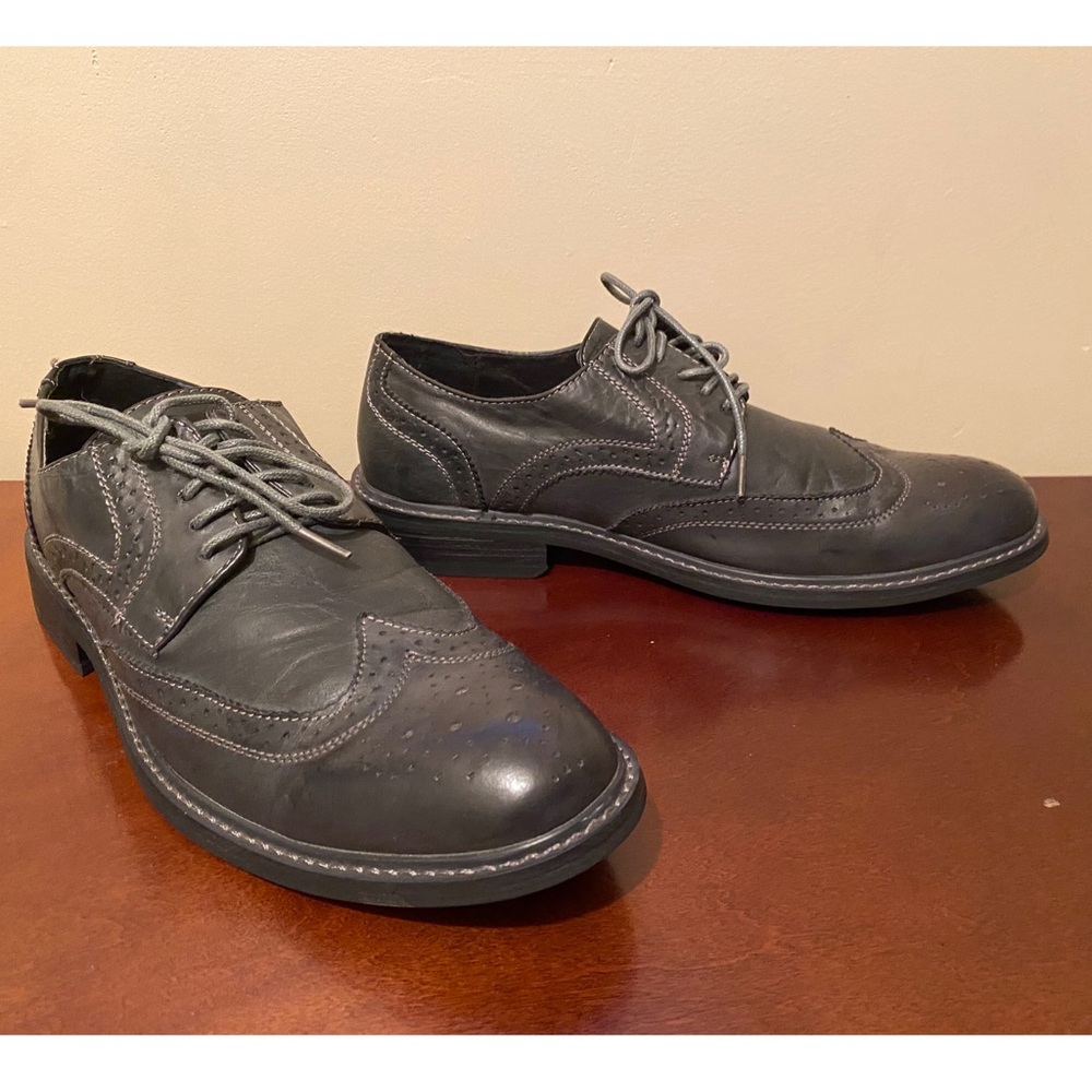 Perry Ellis Portfolio Gray Dress Shoes Men's - Picture 7 of 13